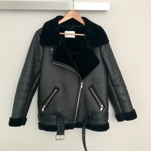 Zara Oversized Biker/Aviator/Velocity Jacket/Coat